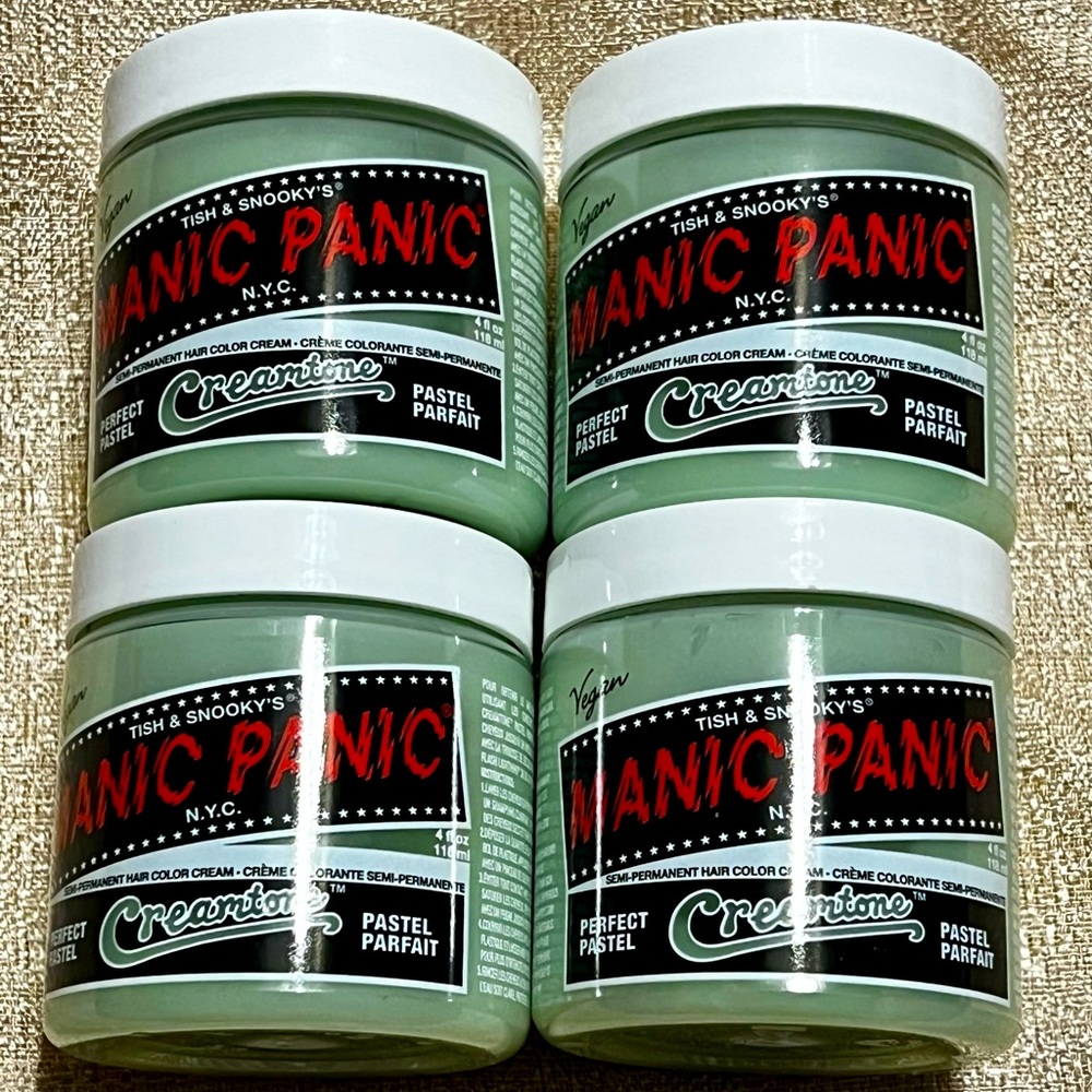 Manic Panic 4 Jars of Creamtones Sea Nymph Semipermanent Hair Dye New